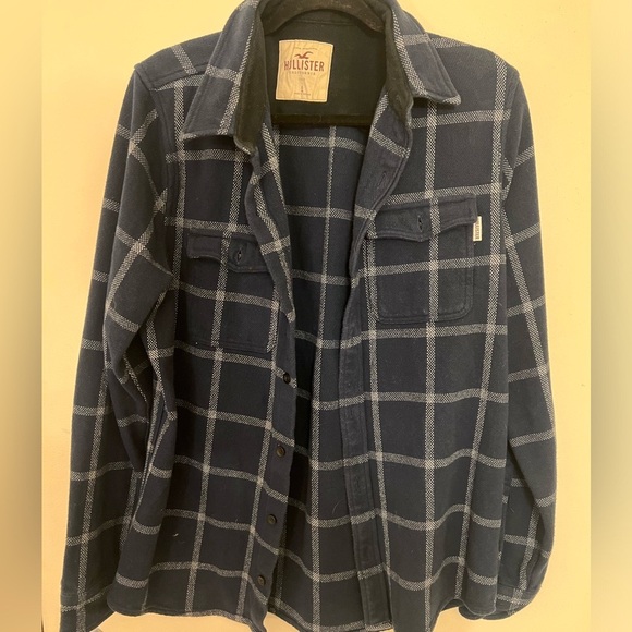 Hollister Thick Plaid Shirt Flannel Button Up - Picture 1 of 10